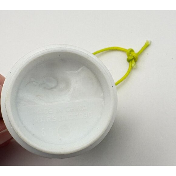 Green Peanut M&M's Christmas Tree Ornament Snowball Fight Tubhe Topper - Picture 6 of 8